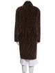 Fendi Fur Printed Coat