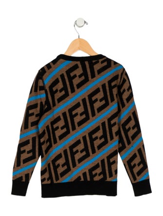 Fendi Fendi Boys' Monogram Knit Sweater