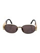 Fendi Zucca FF Logo Square Sunglasses
