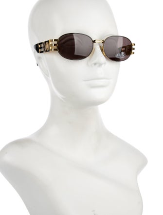 Fendi Zucca FF Logo Square Sunglasses