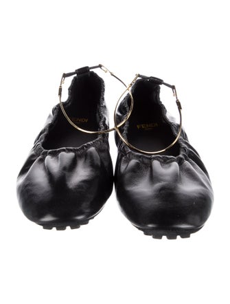 Fendi Leather Ballet Flats