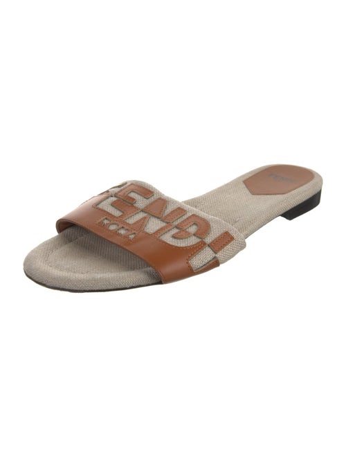 Fendi Canvas Printed Slides