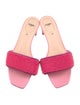 Fendi Lizard Beaded Accents Slides
