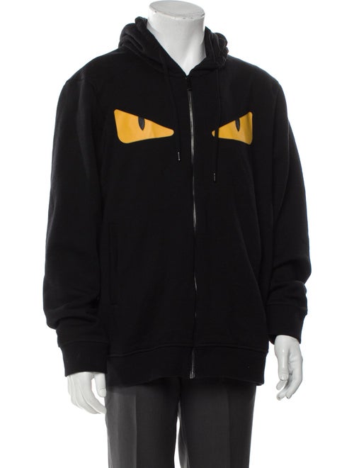 Fendi Zucca FF Logo Graphic Print Hoodie