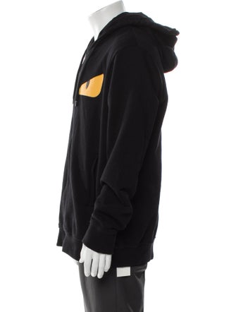 Fendi Zucca FF Logo Graphic Print Hoodie