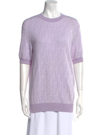 Fendi Wool Crew Neck Sweater