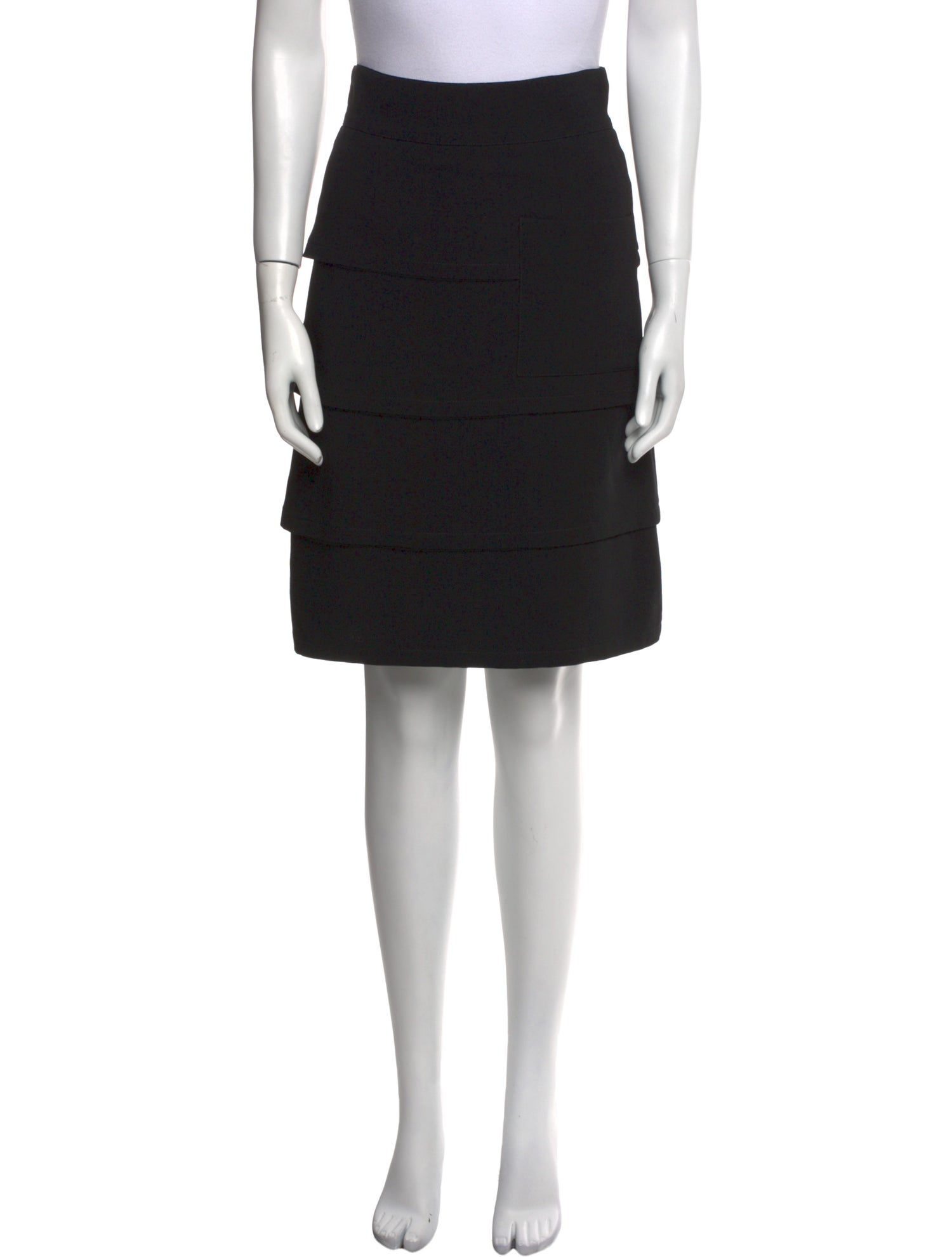 Fendi Virgin Wool Knee-Length Skirt