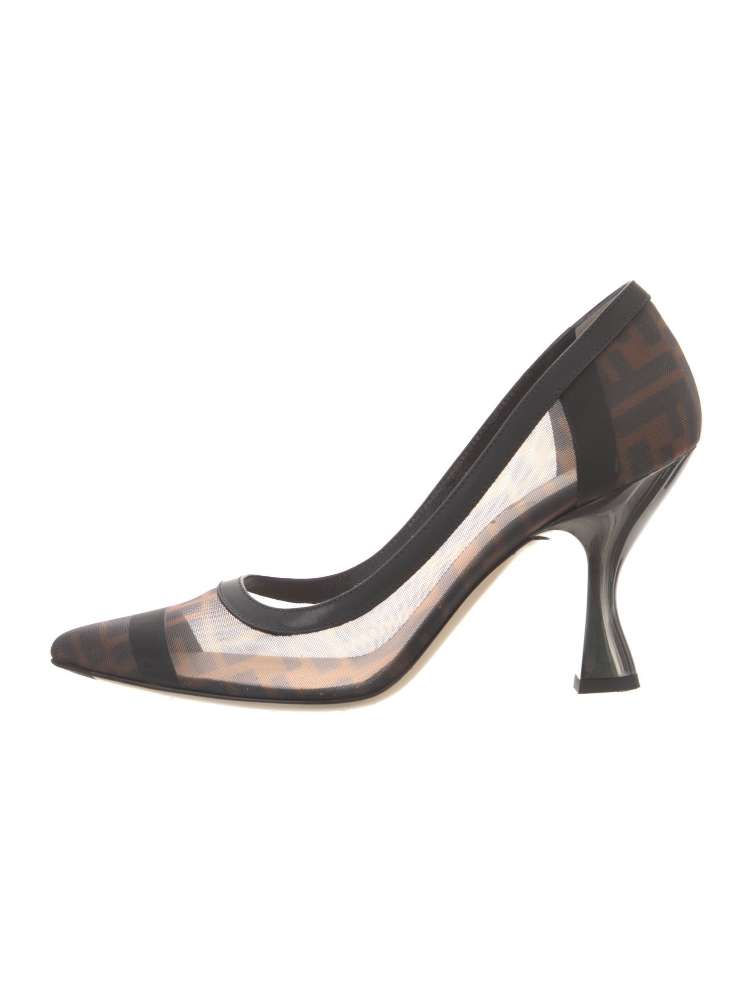 Fendi Zucca FF Logo Mesh Pumps