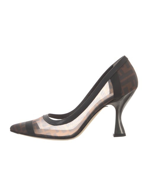 Fendi Zucca FF Logo Mesh Pumps