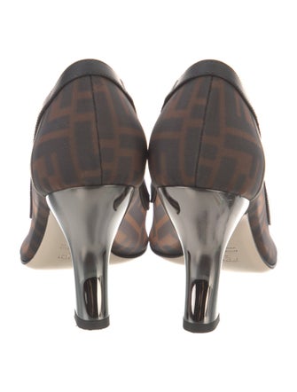 Fendi Zucca FF Logo Mesh Pumps