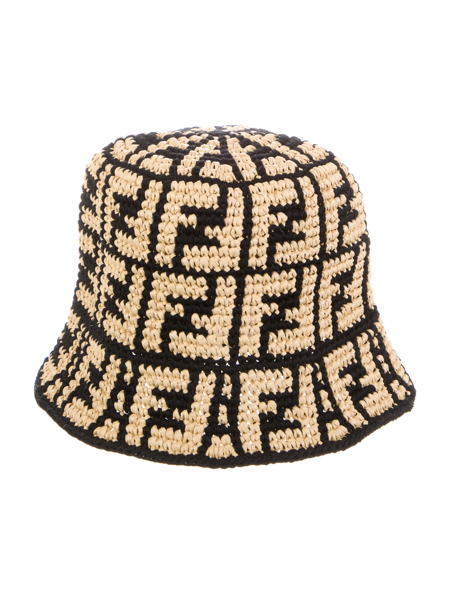 Fendi FF Woven Bucket Hat