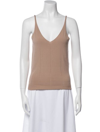 Fendi V-Neck Sleeveless Top
