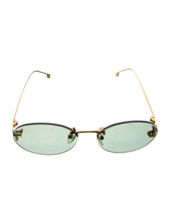 Fendi First Crystal Square Sunglasses