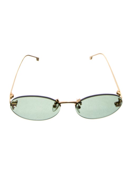 Fendi First Crystal Square Sunglasses