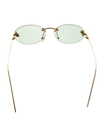Fendi First Crystal Square Sunglasses
