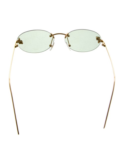 Fendi First Crystal Square Sunglasses