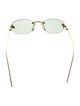Fendi First Crystal Square Sunglasses