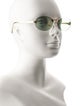 Fendi First Crystal Square Sunglasses