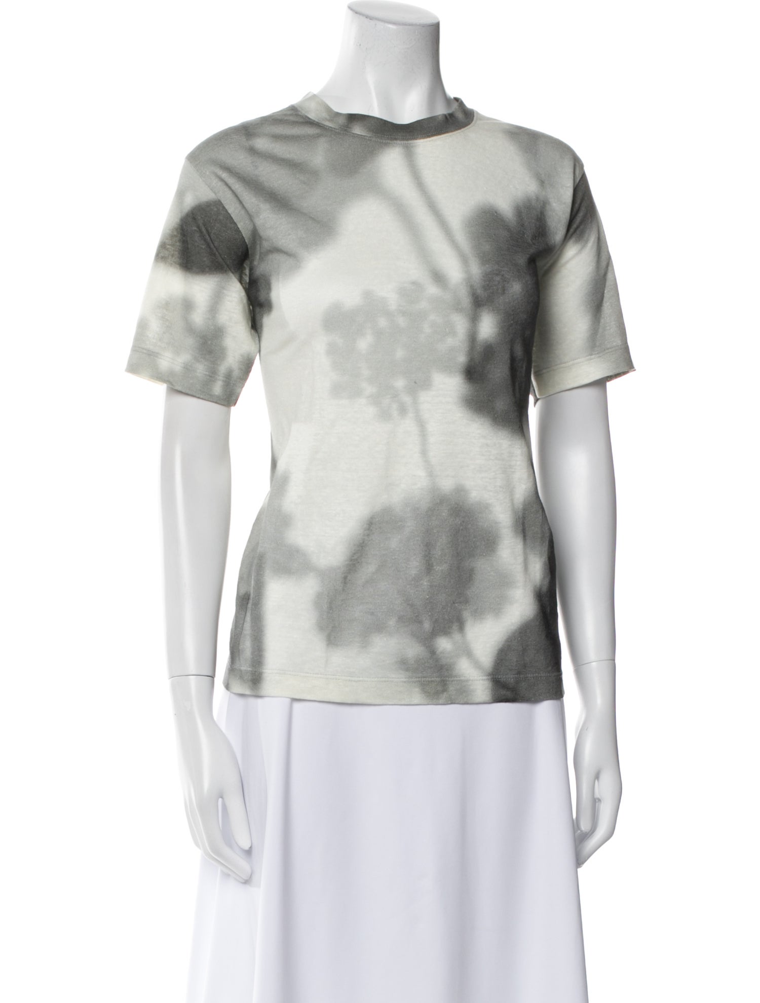 Fendi Linen Floral Print T-Shirt