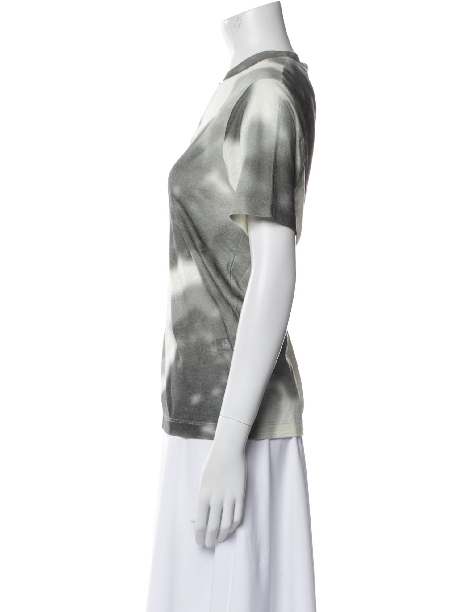 Fendi Linen Floral Print T-Shirt