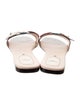 Fendi Leather Studded Accents Slides