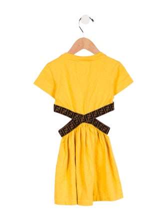 Fendi Girls' Short Sleeve Dress