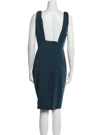 Fendi V-Neck Knee-Length Dress