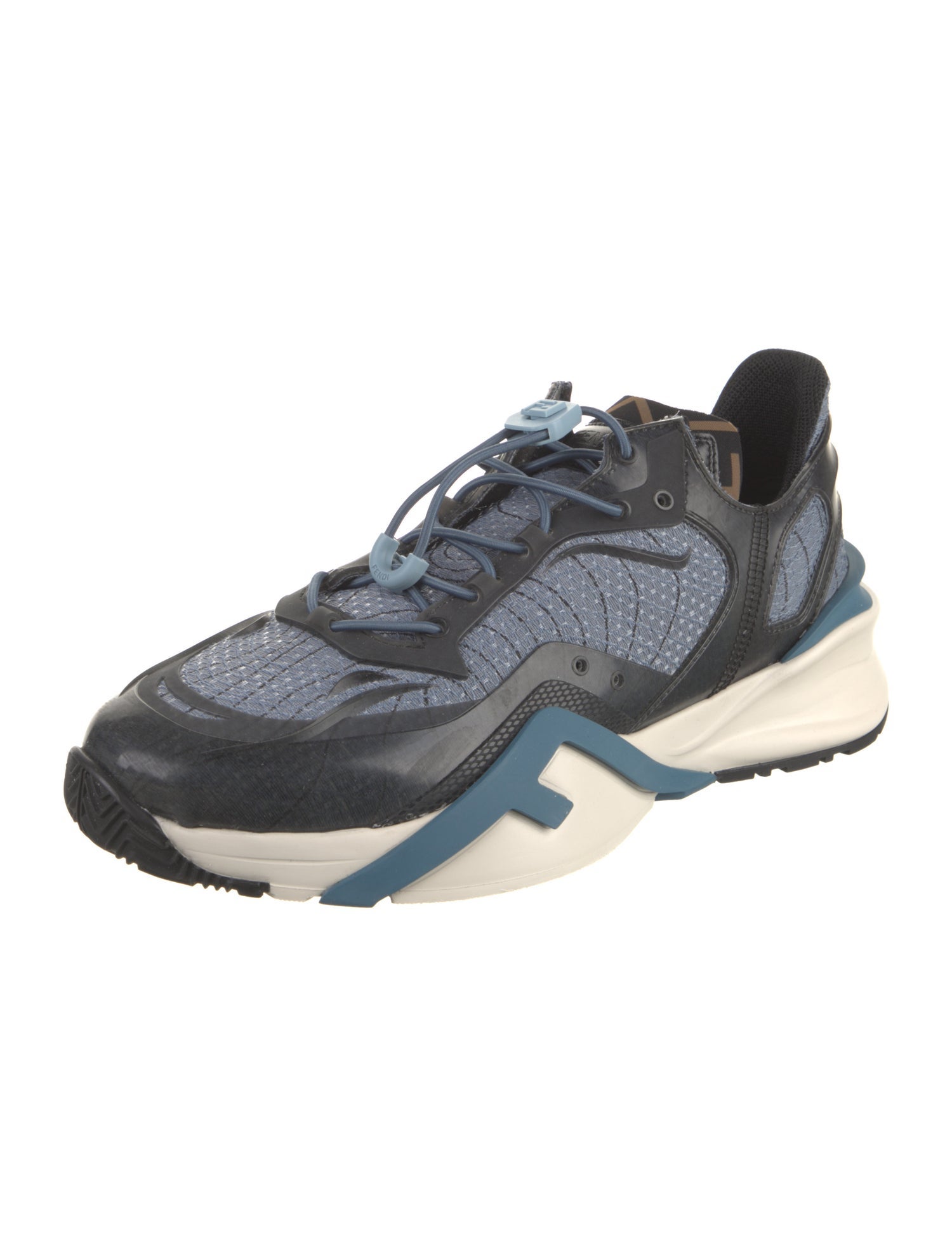 Fendi Zucca FF Logo Leather Sneakers w/ Tags