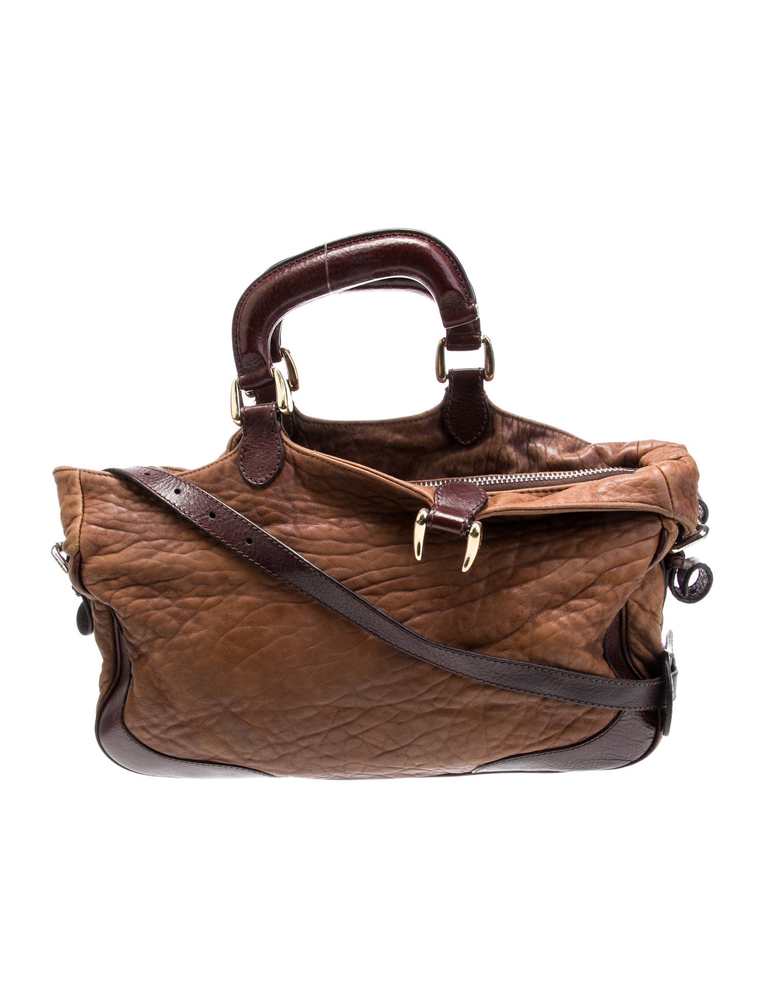 Fendi Leather Top Handle Bag Vintage