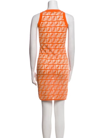 Fendi Printed Mini Dress