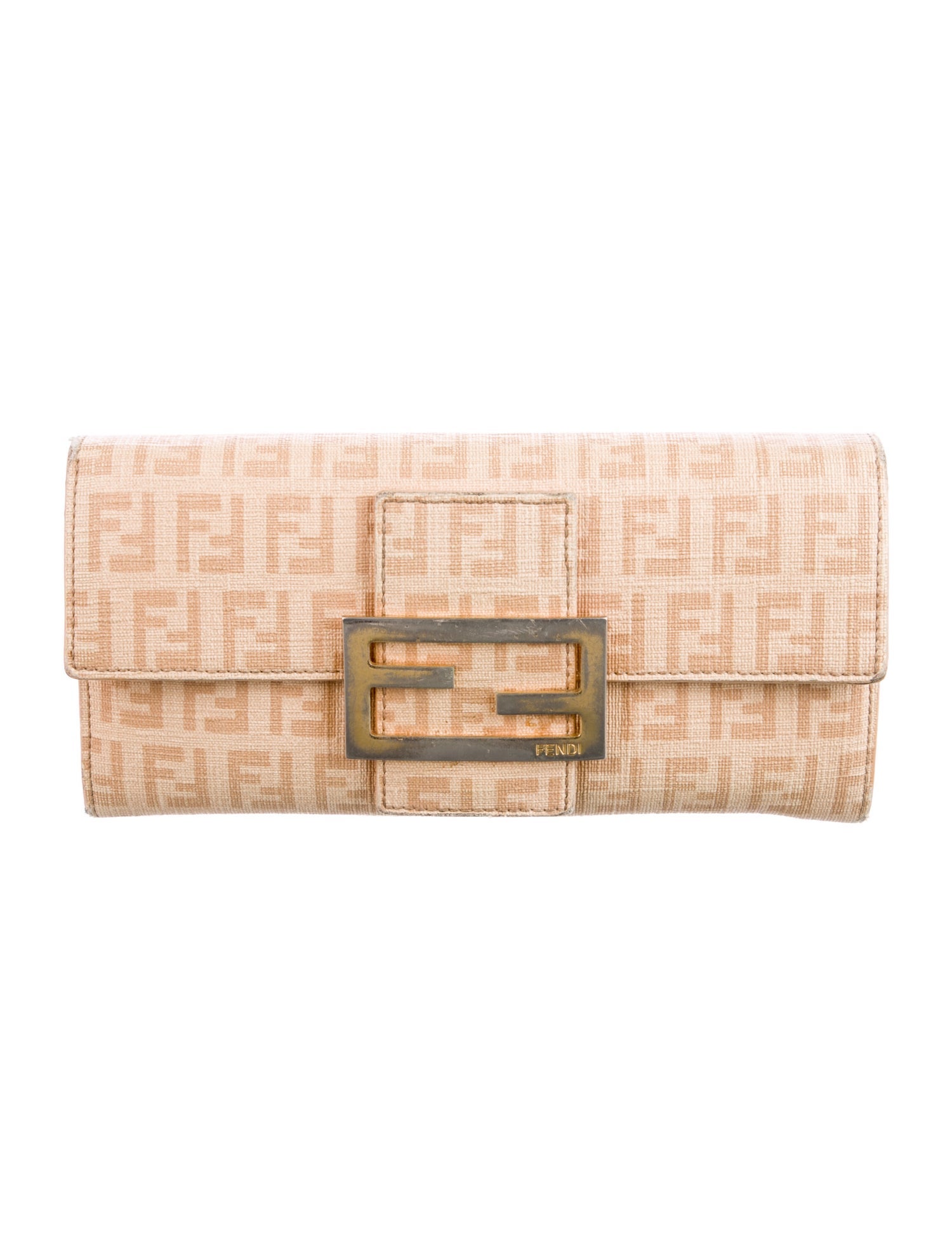 Fendi 2013 Zucchino FF Logo Wallet