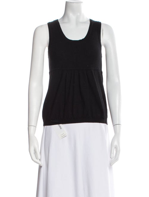 Fendi Wool Scoop Neck Top