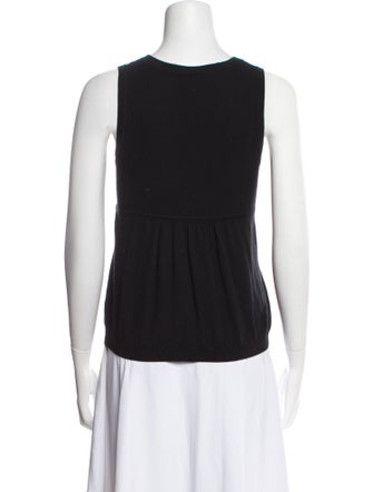 Fendi Wool Scoop Neck Top