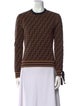 Fendi Printed Crew Neck Sweater