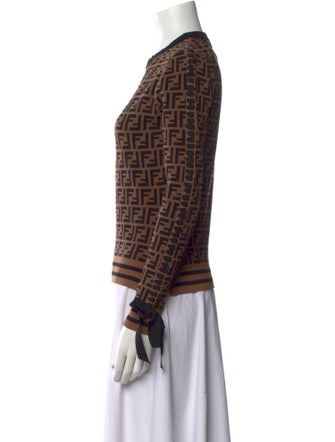 Fendi Printed Crew Neck Sweater