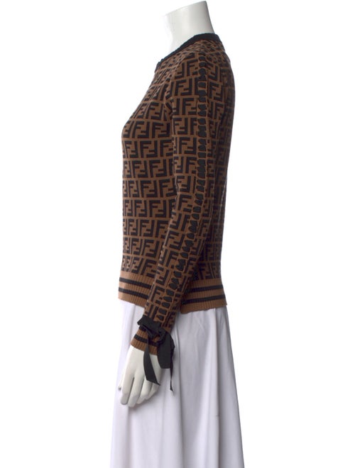 Fendi Printed Crew Neck Sweater