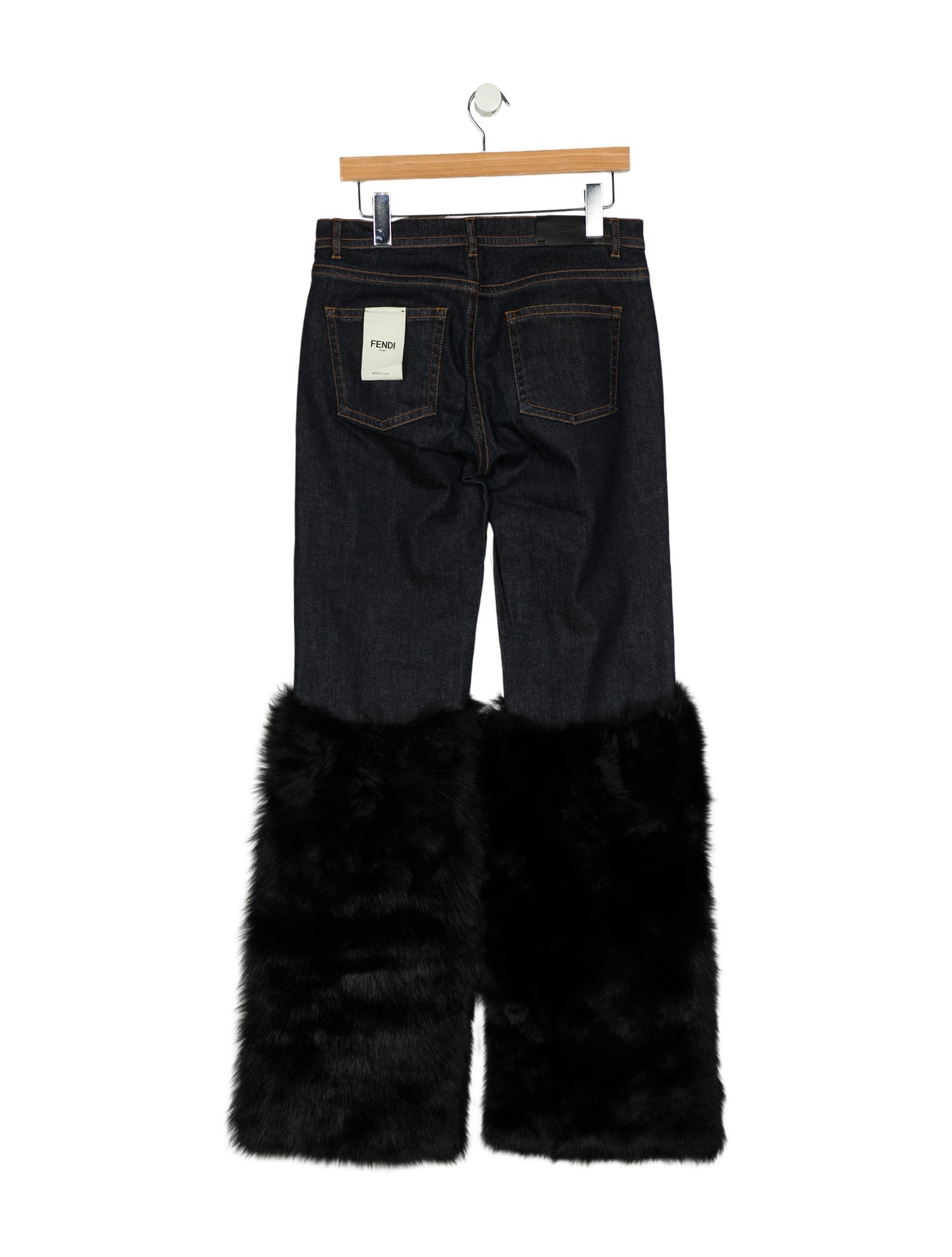 Fendi Mid-Rise Wide Leg Jeans