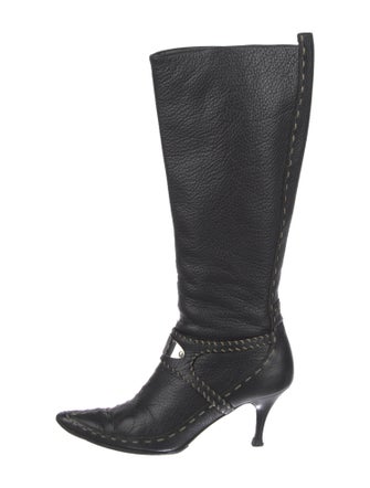 Fendi Leather Riding Boots