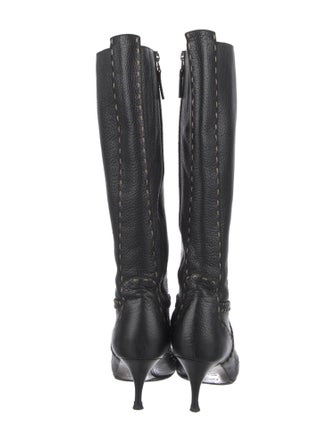 Fendi Leather Riding Boots