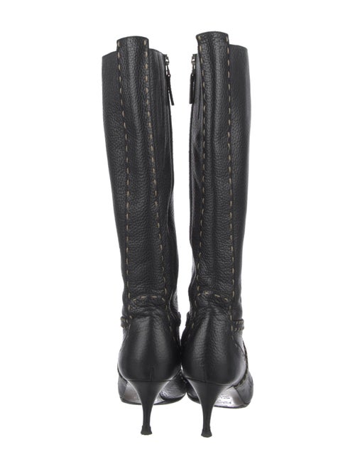 Fendi Leather Riding Boots