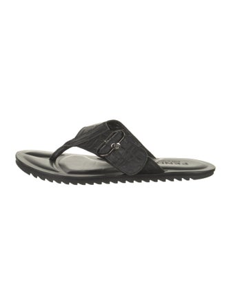 Fendi Leather Flip Flops