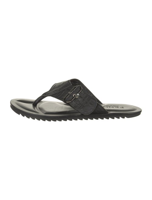 Fendi Leather Flip Flops