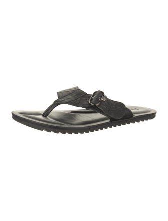 Fendi Leather Flip Flops