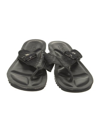 Fendi Leather Flip Flops
