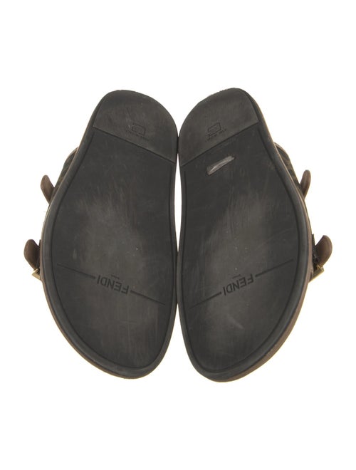 Fendi Zucca FF Logo Canvas Slides