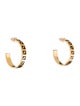 Fendi Enamel Forever Fendi Hoop Earrings