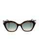 Fendi Zucca FF Logo Cat-Eye Sunglasses