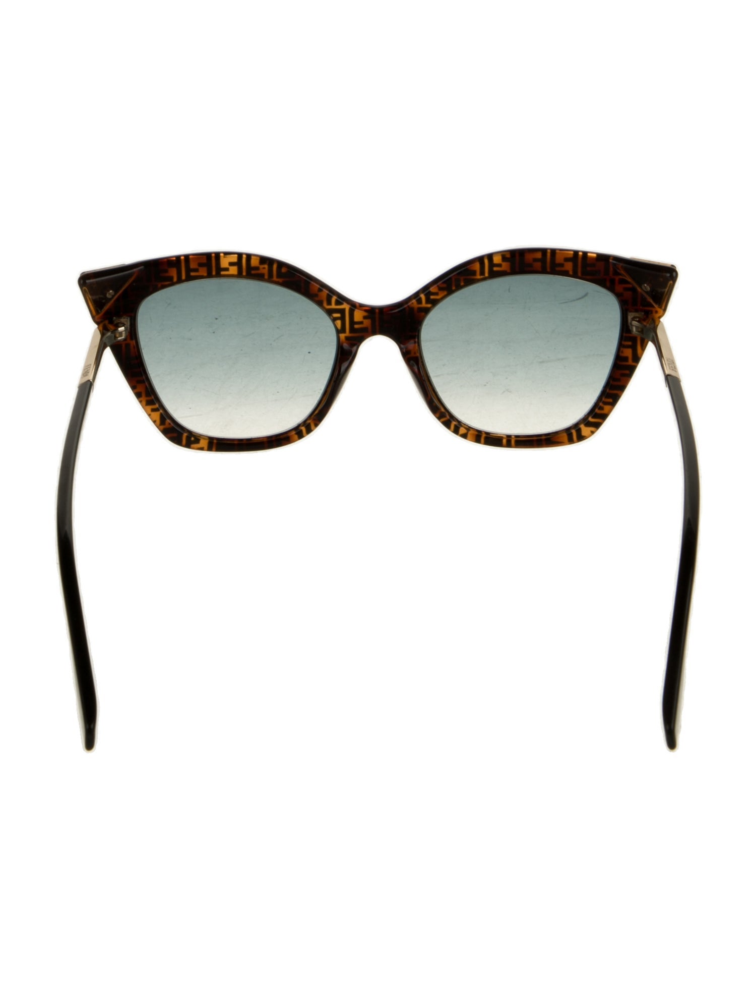 Fendi Zucca FF Logo Cat-Eye Sunglasses