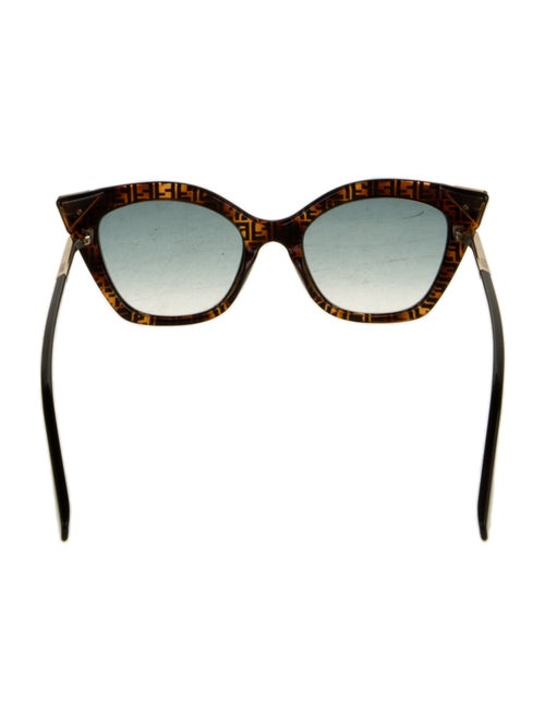 Fendi Zucca FF Logo Cat-Eye Sunglasses