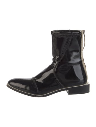Fendi Patent Leather Chelsea Boots
